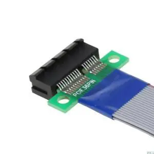 PCIExpress Cable Riser Adapter Flexible Ribbon Cable for Graphics Card 19cm