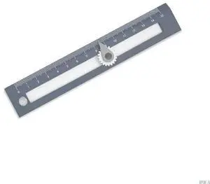 2-in-1 Scale Ruler with Hole Circle Drawing Set for Math Geometry Drawing Student Carpenter Drafting Portable
