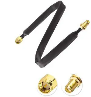 Osprey Electronics 300mm/11.8inch Flat Window Pass Through Cable RP-SMA-Male to RP-SMA-Female