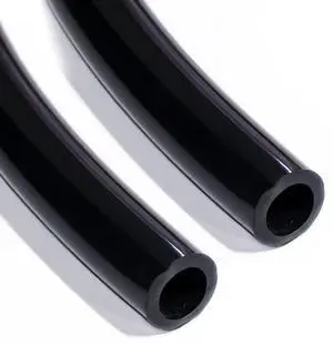 dracaena.io 4 meter/ 157.5 inch soft tube with PVC material, ID 3/8'' and OD 1/2'' - PVC pipe soft tube for Computer water cooling systems, Black