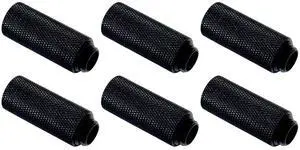dracaena.io 6 Pack G1/4" 40mm Height Male to Female Extender Fittings, Brass Compression Fittings with O Rings for PC Liquid Cooling Loop, Water Cooling Tube Connectors, Black