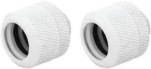 dracaena.io 2pack G1/4" Thread 14mm OD, Hard Tubing Compression Fitting with High Body Design for Computer Water Cooling System, White