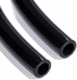 dracaena.io 4 meter/ 157.5 inch soft tube with PVC material, ID 3/8'' and OD 5/8'' - PVC pipe soft tube for Computer water cooling systems, Black