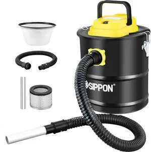 Ash Vacuum Cleaner, Pellet Stove Vacuum Cleaner with Blower Function, 800W Powerful Suction 2.6 Gallon All-in-One Ash Vacuum for Fireplaces, Pellet Stoves
