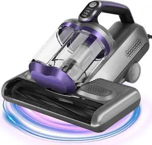 Colesy Mattress Vacuum, 16Kpa Suction Mattress Vacuum Cleaner with UV & Ultrasonic, High Heating Handheld Bed Vacuum, 500W Powerful Bed Vacuum Cleaner with Double Cup for Dust & Pet Hair
