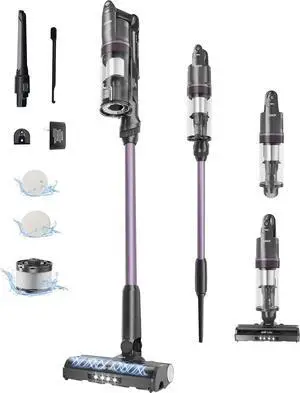 Cordless Vacuum Cleaner, Stick Vacuum Cordless Rechargeable,45Mins Powerful Suction Vacuum Cleaners for Home,Anti-Tangle,One-Click Dust Disposal,Lightweight for Hardwood Floor Carpet Pet Hair