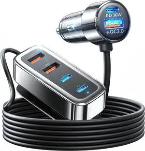 108W USB C Car Charger with 6 Fast Charging Ports Road Trip Essentials Cigarette Lighter Car Travel Essentials for Long Trips Kids for iPhone 16 15 Pro Max 14 iPad S24 S25 Hire Tablet 17 108W USB C Car Charger with 6 Fast Charging Ports Road Trip Essentials Cigarette Lighter Car Travel Essentials for Long Trips Kids for iPhone 16 15 Pro Max 14 iPad S24 S25 Hire Tablet 17