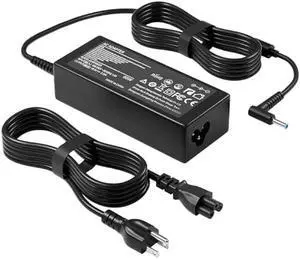 Charger Compatible with HP Laptop 65W 45W Computer Smart Blue Tip Power Adapter