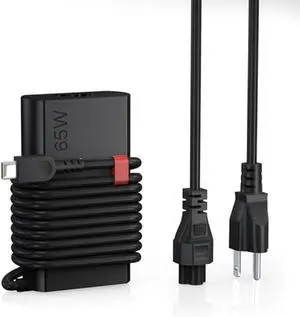 New Slim 65W USB C Laptop Charger for Lenovo Laptop Charger, Compatible with Lenovo ThinkPad/Yoga/ThinkBook Chromebook Computer Fast Charging Type C Power Adapter