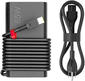 2025 New Slim 65W 45W USB C Laptop Charger Replacement for Lenovo Yoga Thinkpad IdeaPad Chromebook Computer Fast Charging Type C AC Adapter Power Cord Supply