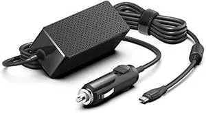 HKY Laptop Car Charger USB C PD 100W 95W 90W 65W 45W DC Adapter for Lenovo Thinkpad/Yoga/IdeaPad,Dell Latitude/XPS,LG Gram,MacBook Pro/Air,HP Spectre/Elitebook,Surface,Acer,Asus,MSI,Chromebook Charger