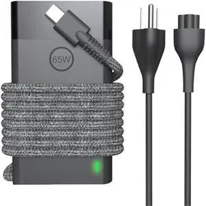 65W USB C New Slim Laptop Charger Power Cord Compatible with HP Elitebook X360, Envy X360, Spectre X360, Chromebook, Probook, Zbook, Elite X2 Type C Ac Adapter Fast Charging Computer Charger