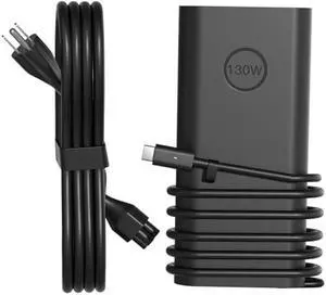 130W USB C Laptop Charger Fit for Dell Xps 15 17 9500 9510 9520 9530 9540 9575 2-in-1 9700 9710 9720 9730 P91F P31F P73F P92F Laptop Computer Power Supply Adapter Cord