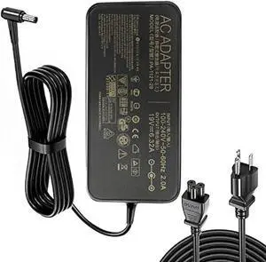 120W AC Adapter Fit for Asus Rog GL551J GL552VW GL553V GL752VW GL753VE N550JK N550JX ZX53VW FX53VD G56JK N56JR VivoBook Q550L X550 X750J X750JA Laptop Charge A15-120P1A PA-1121-28