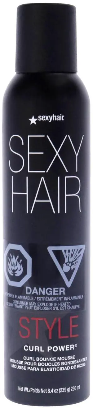 Curly Sexy Hair Curl Power Spray Foam by Sexy Hair for Unisex - 8.4 oz Mousse Curly Sexy Hair Curl Power Spray Foam by Sexy Hair for Unisex - 8.4 oz Mousse