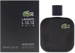 Lacoste Eau De Lacoste L.12.12 Noir by Lacoste for Men - 3.3 oz EDT Spray Lacoste Eau De Lacoste L.12.12 Noir by Lacoste for Men - 3.3 oz EDT Spray