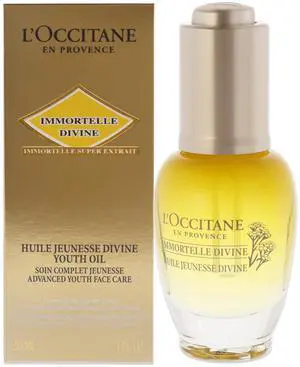 Immortelle Divine Youth Oil by LOccitane for Unisex - 1 oz Oil Immortelle Divine Youth Oil by LOccitane for Unisex - 1 oz Oil