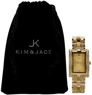 2060L-GG Gold Stainless Steel Bracelet Watch by Kim & Jade for Women - 1 Pc Watch 2060L-GG Gold Stainless Steel Bracelet Watch by Kim & Jade for Women - 1 Pc Watch