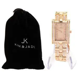 2060L-GPGP Rose Gold Stainless Steel Bracelet Watch by Kim & Jade for Women - 1 Pc Watch 2060L-GPGP Rose Gold Stainless Steel Bracelet Watch by Kim & Jade for Women - 1 Pc Watch