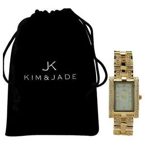 2060L-GW Gold Stainless Steel Bracelet Watch by Kim & Jade for Women - 1 Pc Watch 2060L-GW Gold Stainless Steel Bracelet Watch by Kim & Jade for Women - 1 Pc Watch