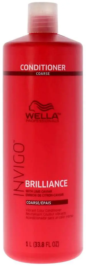Invigo Brilliance Conditioner For Coarse Hair by Wella for Unisex - 33.8 oz Conditioner Invigo Brilliance Conditioner For Coarse Hair by Wella for Unisex - 33.8 oz Conditioner