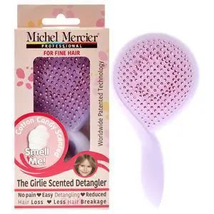 The Girlie Scented Detangler Brush Cotton Candy Fine Hair - Purple-Pink by Michel Mercier for Women - 1 Pc Hair Brush The Girlie Scented Detangler Brush Cotton Candy Fine Hair - Purple-Pink by Michel Mercier for Women - 1 Pc Hair Brush