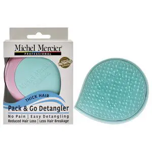 Pack and Go Detangler Thick Hair - Turquoise-Pink by Michel Mercier for Unisex - 1 Pc Hair Brush Pack and Go Detangler Thick Hair - Turquoise-Pink by Michel Mercier for Unisex - 1 Pc Hair Brush