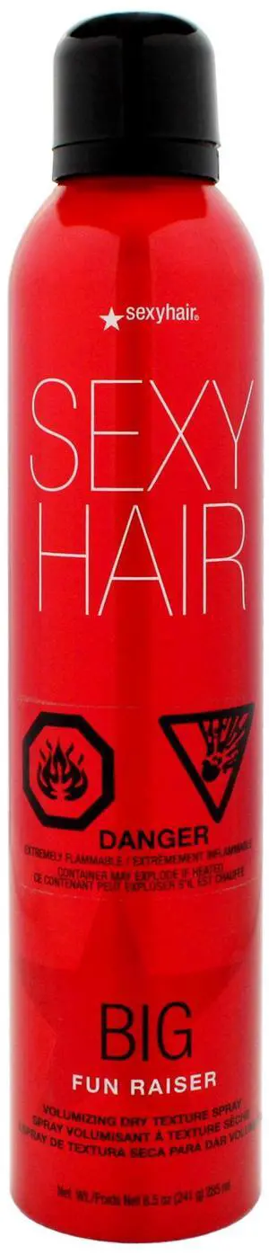 Big Fun Raiser Volumizing Dry Texture Spray by Sexy Hair for Unisex - 8.5 oz Hair Spray Big Fun Raiser Volumizing Dry Texture Spray by Sexy Hair for Unisex - 8.5 oz Hair Spray