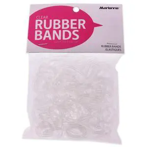 Rubber Bands - Clear by Marianna for Women - 250 Count Hair Tie