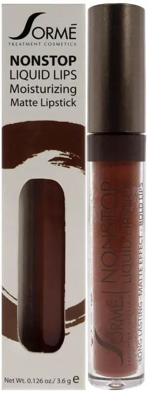 Nonstop Moisturizing Matte Liquid Lipstick - 270 Delight by Sorme Cosmetics for Women - 0.126 oz Lipstick Nonstop Moisturizing Matte Liquid Lipstick - 270 Delight by Sorme Cosmetics for Women - 0.126 oz Lipstick
