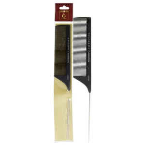 Carbon Comb Seamless Medium Tooth Pattern Metal Rattail - C55M by Cricket for Unisex - 1 Pc Comb Carbon Comb Seamless Medium Tooth Pattern Metal Rattail - C55M by Cricket for Unisex - 1 Pc Comb