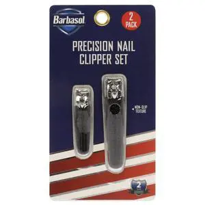 Precision Nail Clipper Kit by Barbasol for Men - 2 Pc Nail Clipper, Toe Clipper Precision Nail Clipper Kit by Barbasol for Men - 2 Pc Nail Clipper, Toe Clipper
