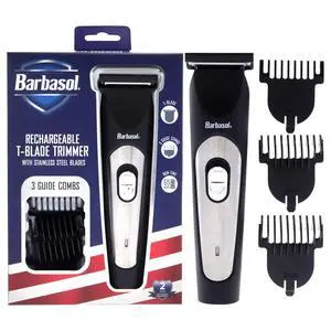 T-blade Trimmer by Barbasol for Men - 4 Pc Trimmer Tblade, 3 Guides T-blade Trimmer by Barbasol for Men - 4 Pc Trimmer Tblade, 3 Guides