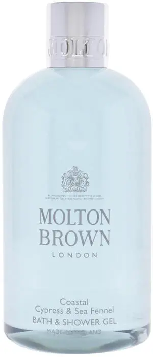 Bath and Shower Gel - Coastal Cypress and Sea Fennel by Molton Brown for Men - 10 oz Shower Gel Bath and Shower Gel - Coastal Cypress and Sea Fennel by Molton Brown for Men - 10 oz Shower Gel