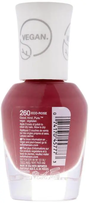 Good Kind Pure Vegan - 260 Eco-Rose by Sally Hansen for Women - 0.33 oz Nail Polish Good Kind Pure Vegan - 260 Eco-Rose by Sally Hansen for Women - 0.33 oz Nail Polish