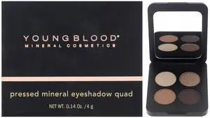 Pressed Mineral Eyeshadow Quad - Taupe Smoke by Youngblood for Women - 0.14 oz Eye Shadow