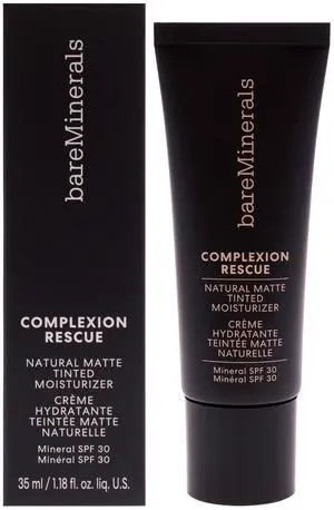 Complexion Rescue Natural Matte Tinted Moisturizer SPF 30 - 4.5 Wheat by bareMinerals for Women - 1.18 oz Makeup Complexion Rescue Natural Matte Tinted Moisturizer SPF 30 - 4.5 Wheat by bareMinerals for Women - 1.18 oz Makeup
