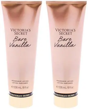 Bare Vanilla Fragrance Lotion by Victorias Secret for Women - 8 oz Body Lotion - Pack of 2 Bare Vanilla Fragrance Lotion by Victorias Secret for Women - 8 oz Body Lotion - Pack of 2