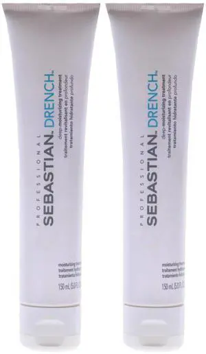 Drench Moisturizing Treatment by Sebastian for Unisex - 5.0 oz Treatment - Pack of 2 Drench Moisturizing Treatment by Sebastian for Unisex - 5.0 oz Treatment - Pack of 2