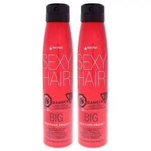Big Sexy Hair Weather Proof Hairspray by Sexy Hair for Unisex - 5 oz Hair Spray - Pack of 2 Big Sexy Hair Weather Proof Hairspray by Sexy Hair for Unisex - 5 oz Hair Spray - Pack of 2
