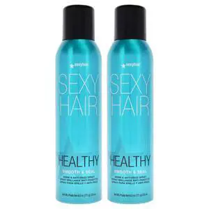 Sexy Hair Healthy Smooth and Seal Anti-Frizz Spray by Sexy Hair for Unisex - 6 oz Hair Spray - Pack of 2 Sexy Hair Healthy Smooth and Seal Anti-Frizz Spray by Sexy Hair for Unisex - 6 oz Hair Spray - Pack of 2