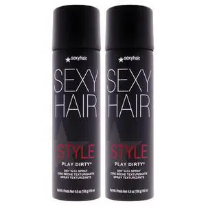 Style Sexy Hair Play Dirty Dry Wax Spray by Sexy Hair for Unisex - 4.8 oz Spray - Pack of 2 Style Sexy Hair Play Dirty Dry Wax Spray by Sexy Hair for Unisex - 4.8 oz Spray - Pack of 2