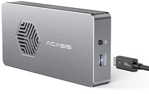 ACASIS 40Gbps M.2 NVMe SSD Enclosure with Cooling Fan, NVMe Enclosure Compatible with Thunderbolt5/4/3/USB4/USB3.2/3.1/3.0/2.0, M.2 Enclosure for MacBook Air /Pro / Mac Support 2280/2260/2242/2230 ACASIS 40Gbps M.2 NVMe SSD Enclosure with Cooling Fan, NVMe Enclosure Compatible with Thunderbolt5/4/3/USB4/USB3.2/3.1/3.0/2.0, M.2 Enclosure for MacBook Air /Pro / Mac Support 2280/2260/2242/2230