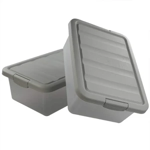14 Quart Plastic Storage Box, Clear Storage Bin with Lid, 2 Packs 14 Quart Plastic Storage Box, Clear Storage Bin with Lid, 2 Packs