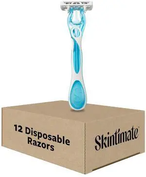 Skintimate Coconut Delight Disposable Razors for Women, 12 Count