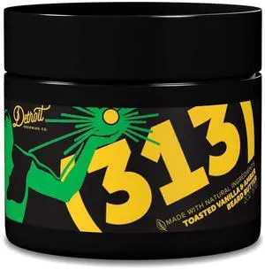 Detroit Grooming Co. Beard Butter for Men | Softens, Thickens & Hydrates with Safflower Oil & Shea Butter | 313 Scent, 2oz