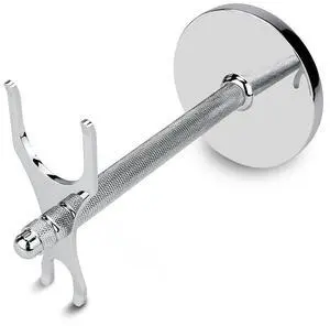 Safety Razor and Shaving Brush Stand, Extra Wide Openings, Wider Base, Manly Look