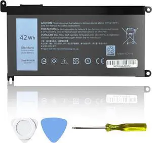 WDX0R 42Wh Laptop Battery 11.4v WDXOR Replacement for Dell Inspiron 13 15 17 Series 7378 5567 5378 7579 5578 5579 7569 5565 5570 5765 7570 5379 7573 7560 7375 5568 5775 5368, P69G P69G001 FC92N CYMGM