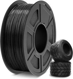 SUNLU TPU 3D Printer Filament 1.75mm, High Speed 95A TPU Filament, 1KG Flexible 3D Filament for Fast Printing, Dimensional Accuracy +/- 0.03mm, Suitable for Most FDM 3D Printers. (Black) SUNLU TPU 3D Printer Filament 1.75mm, High Speed 95A TPU Filament, 1KG Flexible 3D Filament for Fast Printing, Dimensional Accuracy +/- 0.03mm, Suitable for Most FDM 3D Printers. (Black)