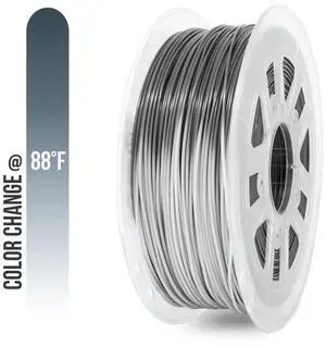 Gizmo Dorks 3mm (2.85mm) PLA Filament 1kg / 2.2lb for 3D Printers, Color Change Gray to White Gizmo Dorks 3mm (2.85mm) PLA Filament 1kg / 2.2lb for 3D Printers, Color Change Gray to White